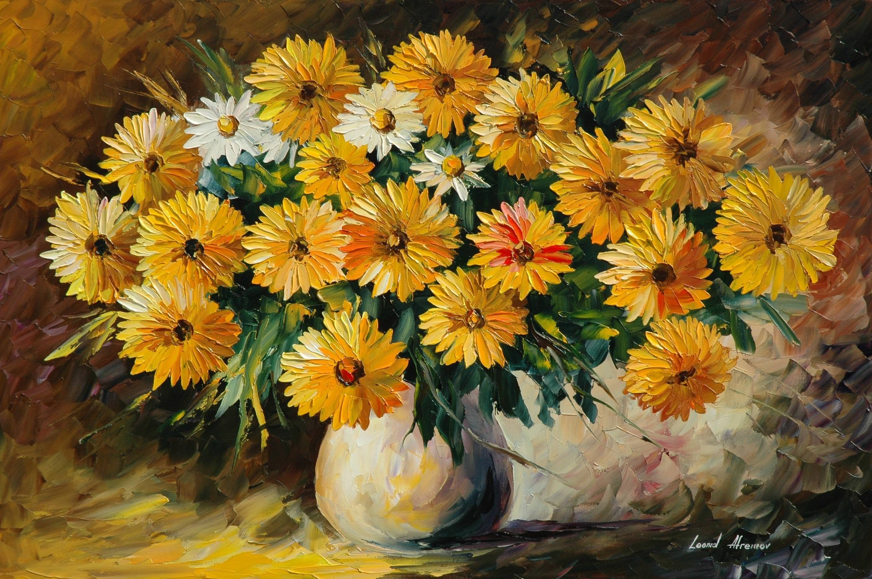 35 Awesome Flowers Painting Free Premium Creatives