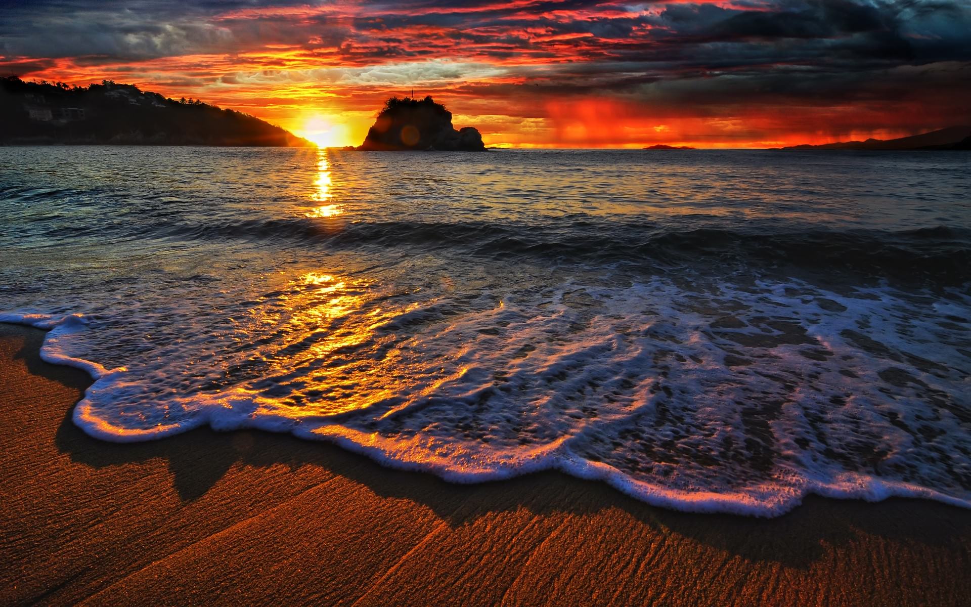 10+ Best Beach Sunset Desktop Wallpapers|Freecreatives