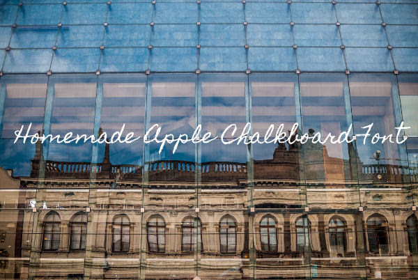 Homemade Apple Chalkboard Font