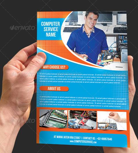 Computer Repair Flyer Templates