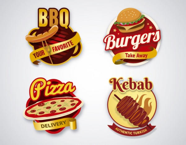Fast Food Logos Drawings