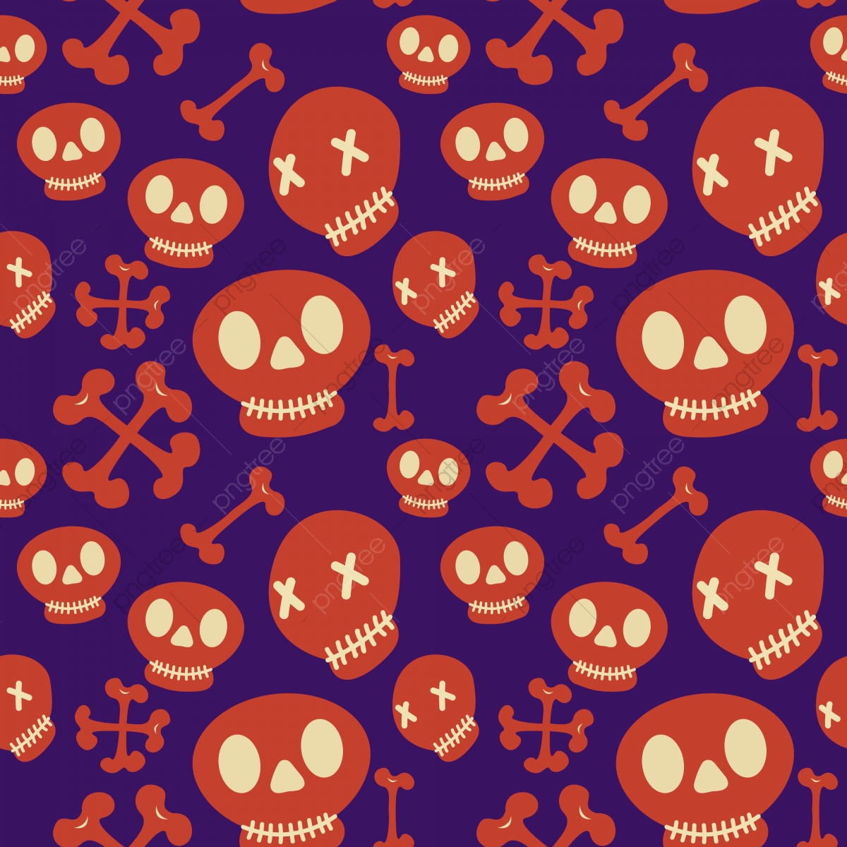 pngtree seamless halloween pattern png image