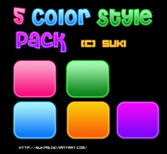 5_colour_style_pack_by_suki95-d4oq5or