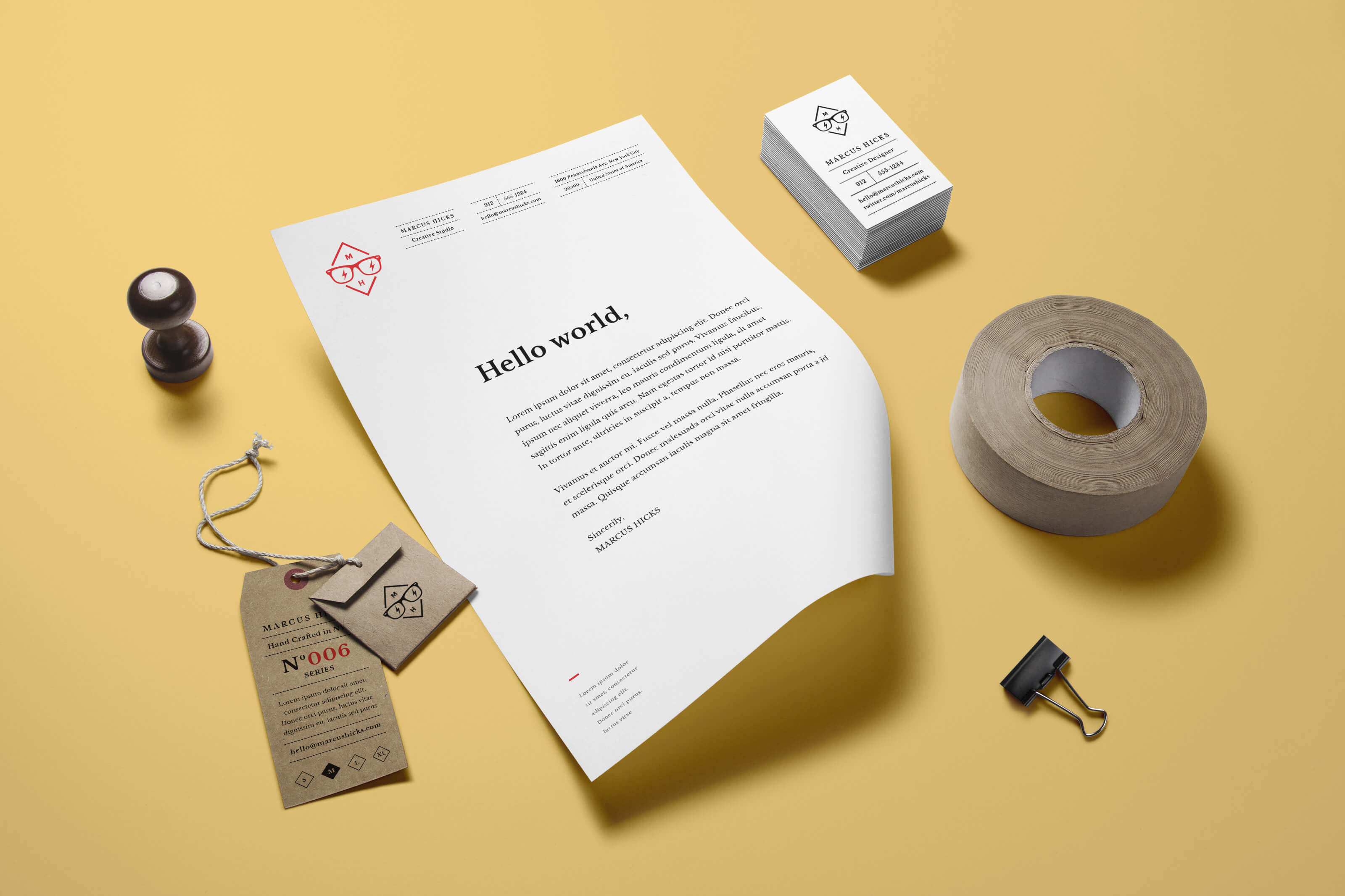 Free Stationery Branding Mockups In Psd Indesign Ai