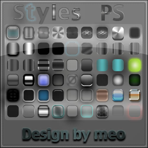 Differents styles Buttons for Photoshop Free Download