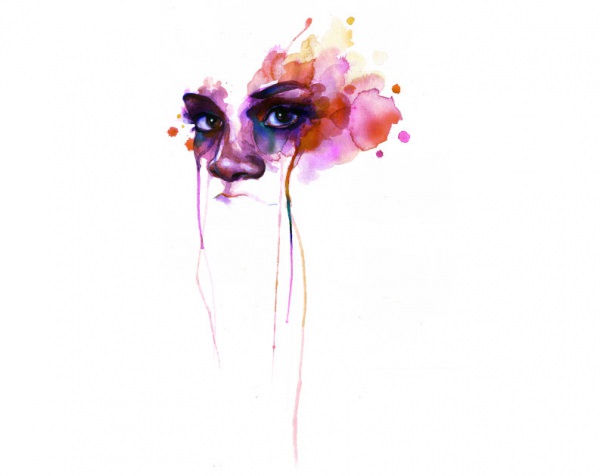  Face Water Colour painting