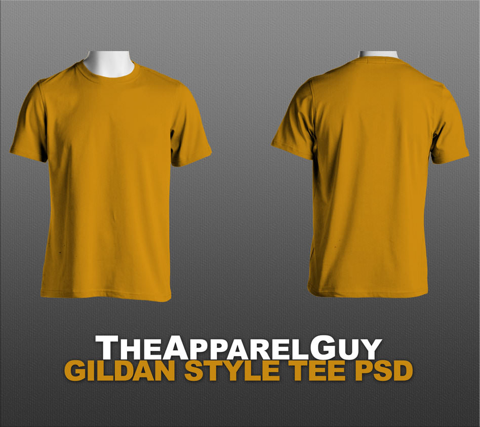 Free Tee mockup psd Front and back