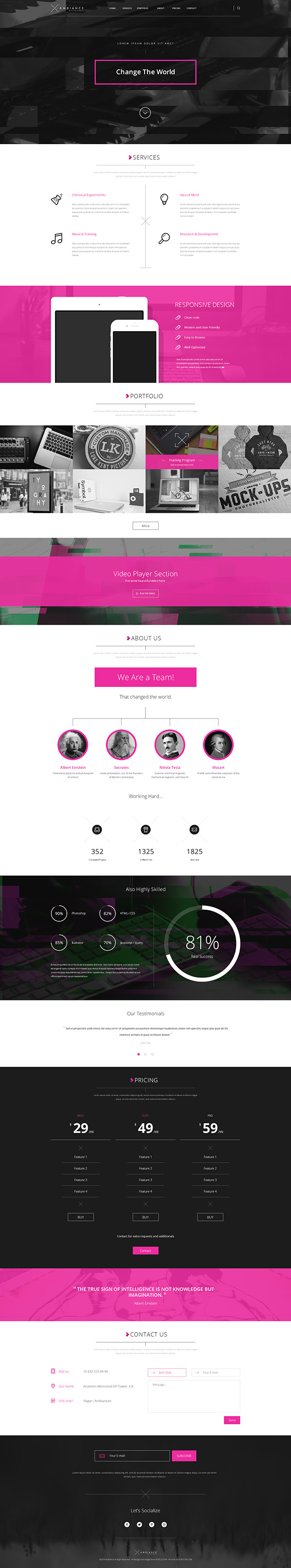 Free Website Portfolio template