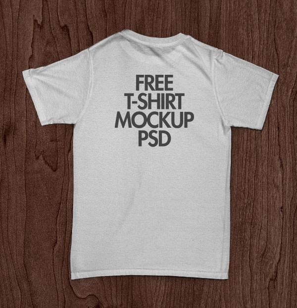 Free White T-shirt Mockup PSD Front & Backside