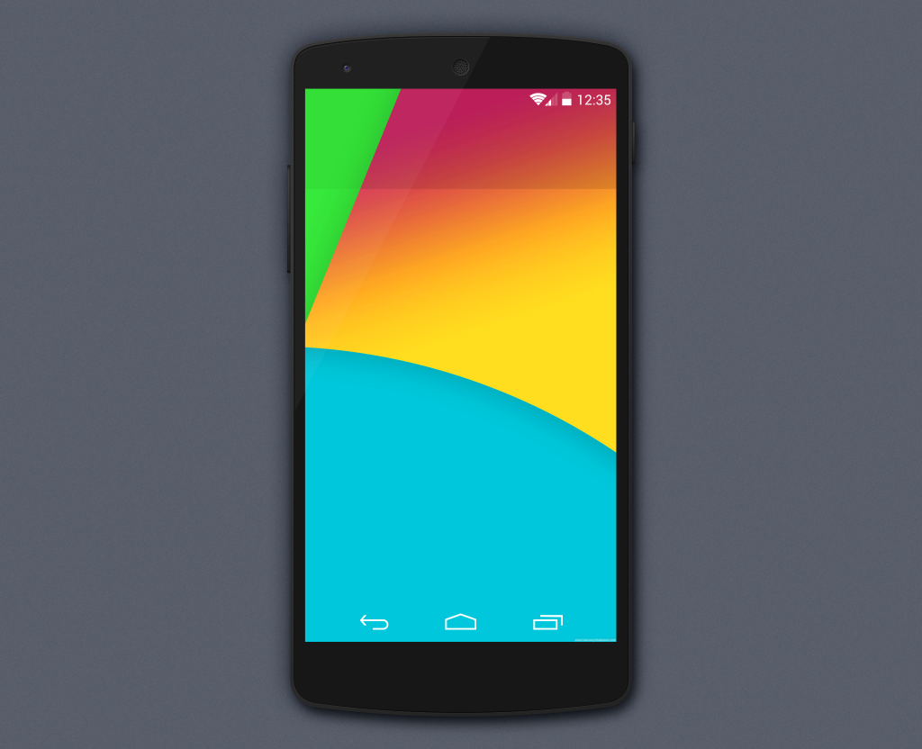 Google Nexus 5 Mockup PSD