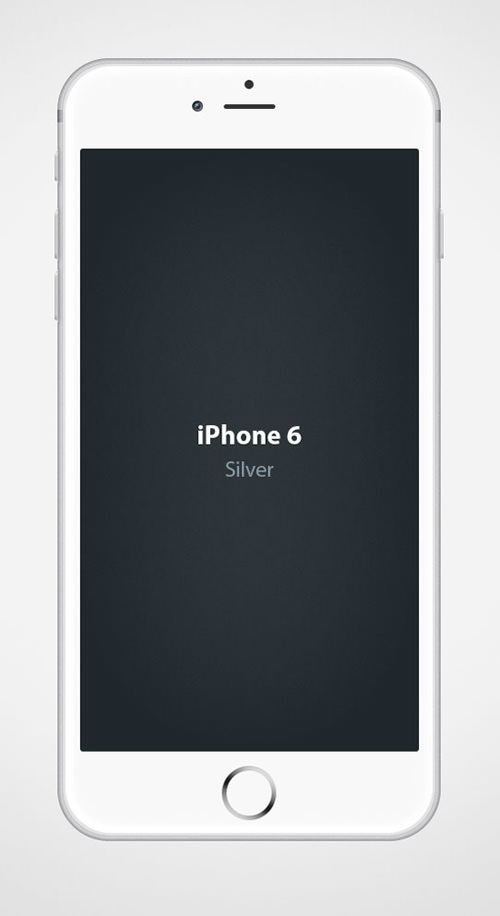 Iphone 6 Silver Mockup PSD