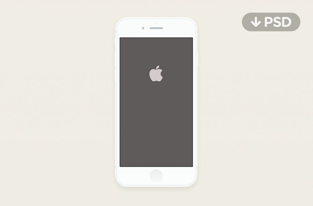 Minimal iPhone 6 Mockup PSD