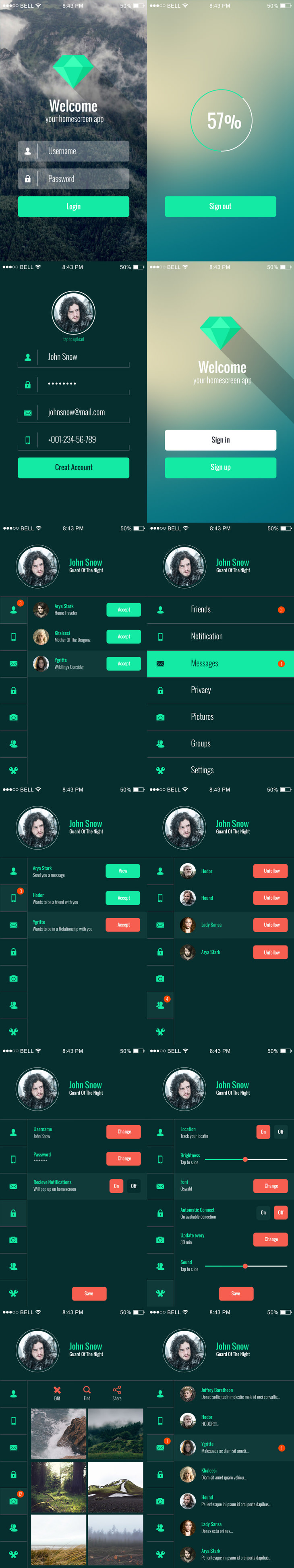 Mobile App UI Kit