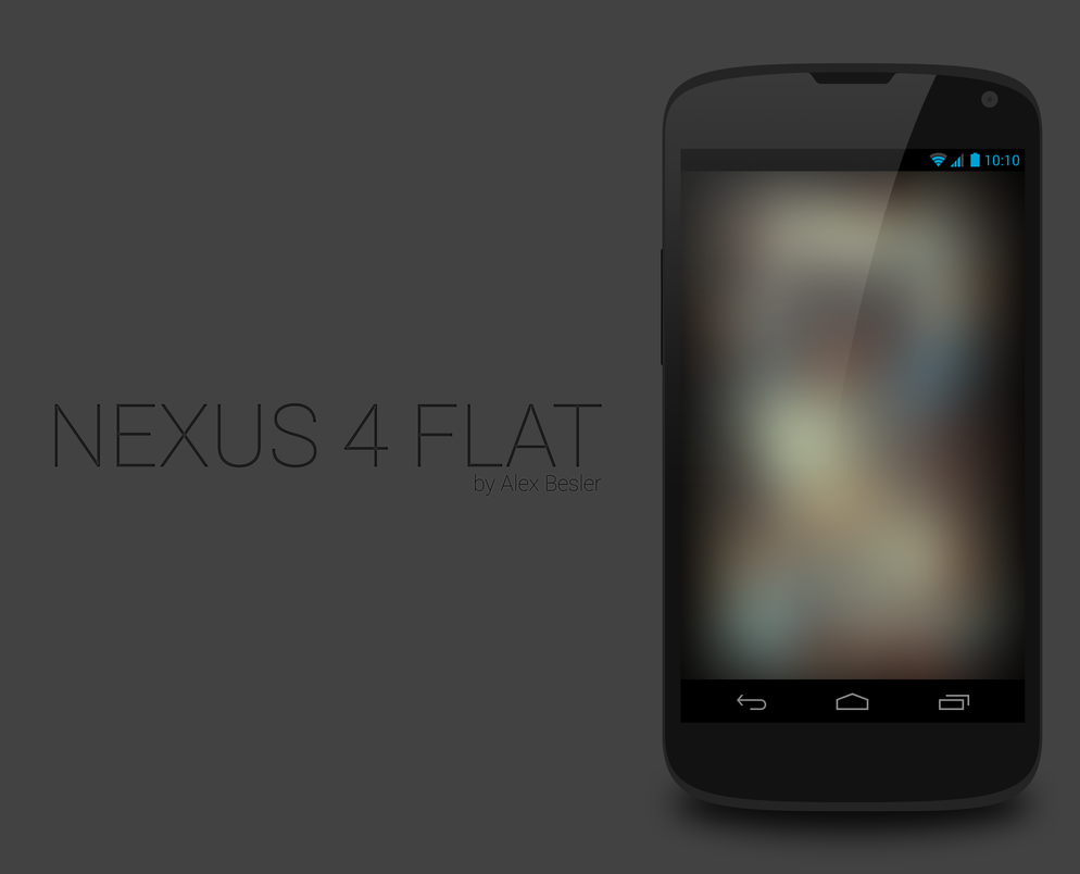 Nexus 4 Flat PSD