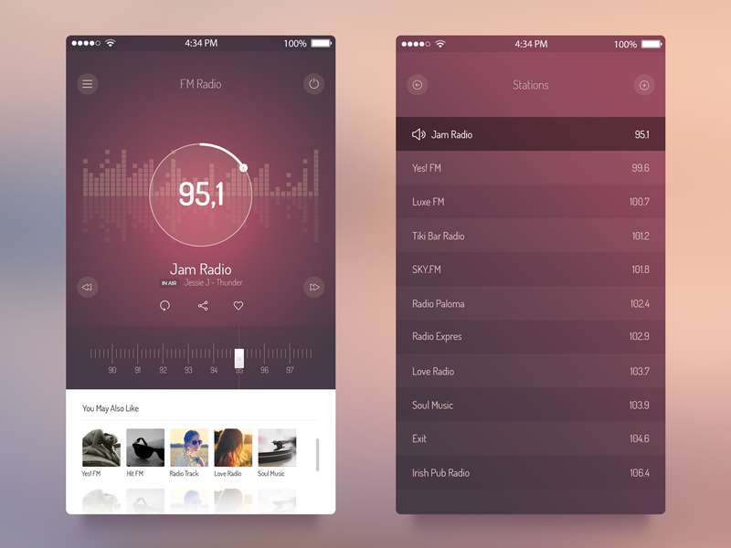 Radio UI app kit