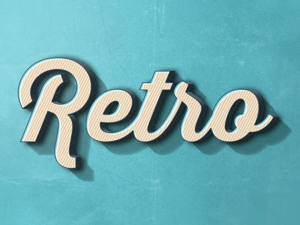 Retro Text Effect2