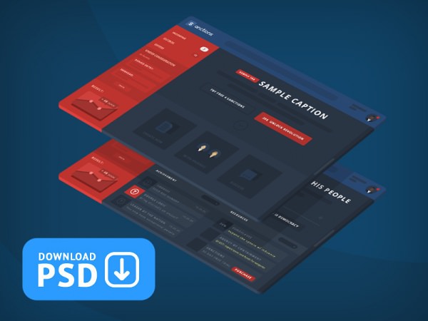 Sanction Dashboard UI Design PSD