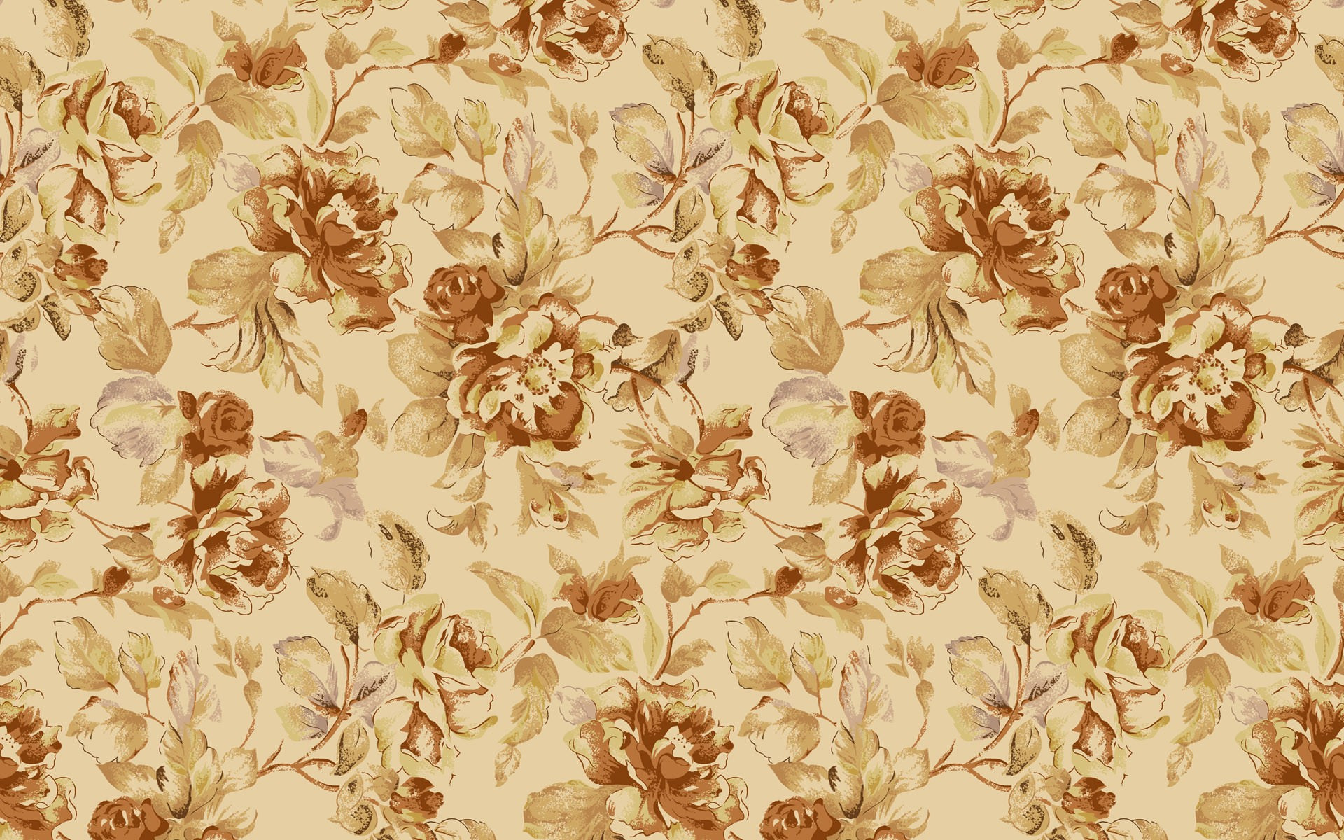 Simple Vintage Flowers Background Image