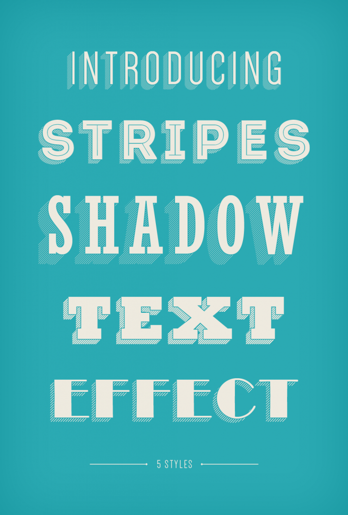 Stripes Shadow Text Effect