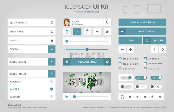 Touch UI Kit