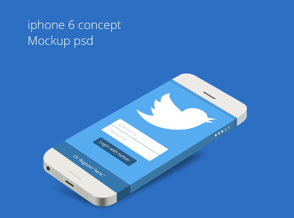 Very Elegant Features iPhone 6 Concept Mockup