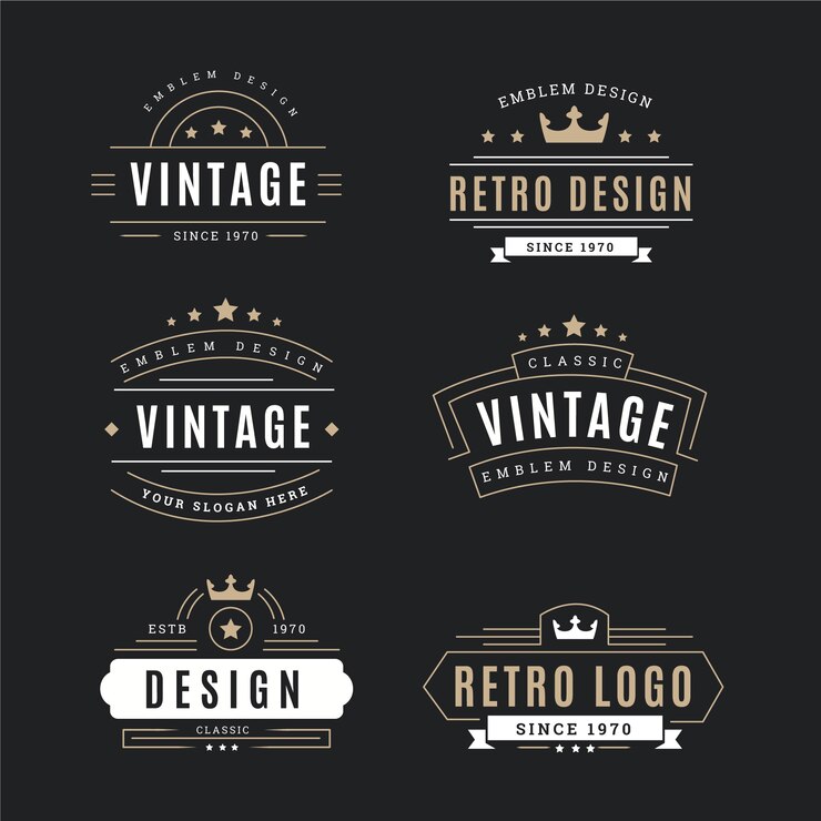 Vintage Retro Logo Collection Design