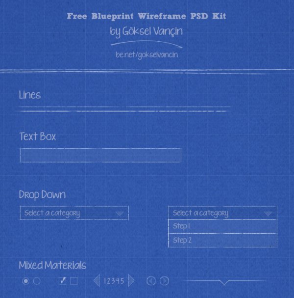 Website Free BluePrint/WireFrame Design