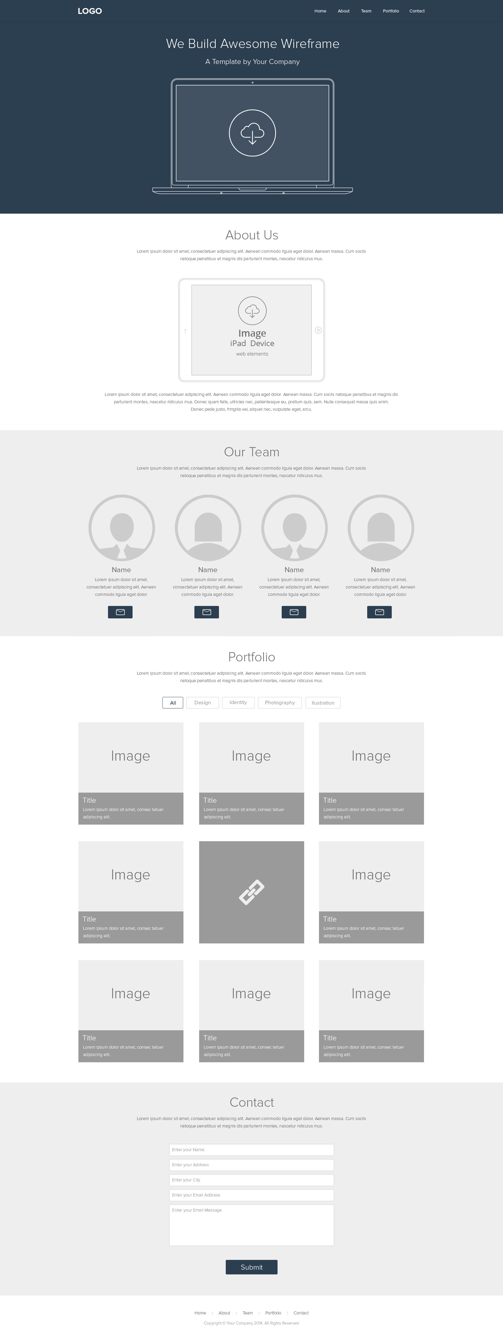 Download Free 10 Website Wireframe Designs In Psd PSD Mockup Templates