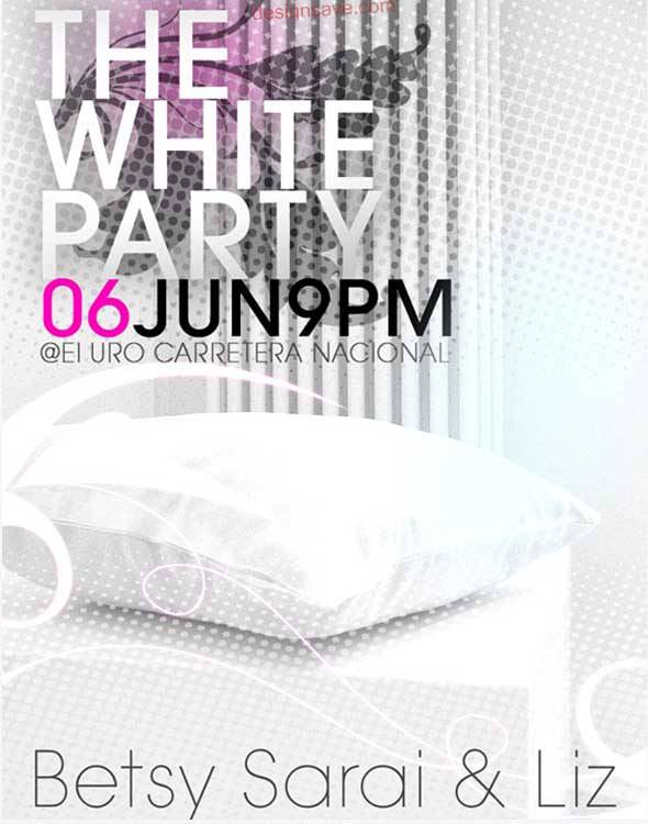 White Party Poster