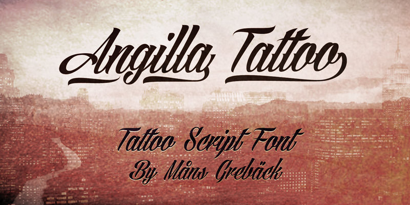 angilla_tattoo font