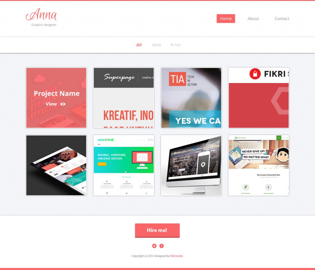 anna home page portfolio