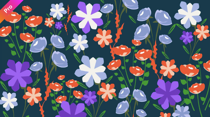 floral garden nature pattern background 11029015 vector art at vecteezy