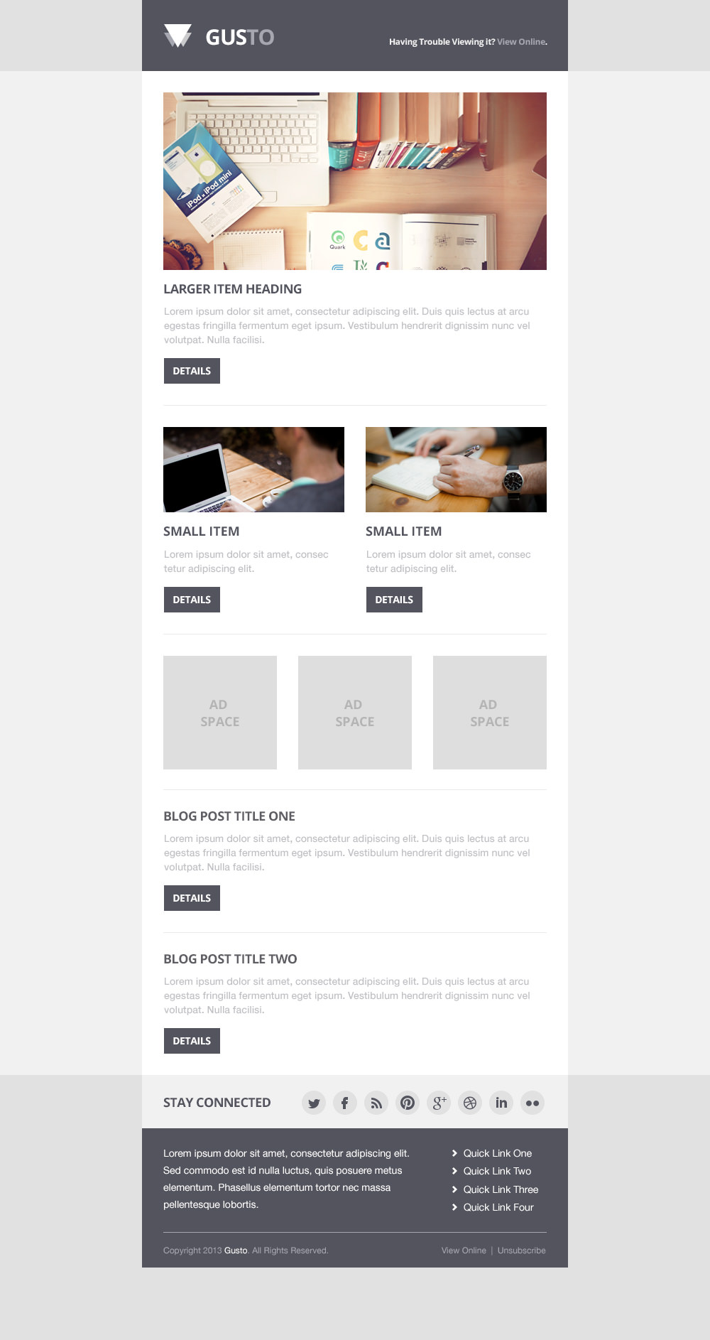 Download FREE 25+ HTML and PSD Email Newsletters in PSD | Vector EPS