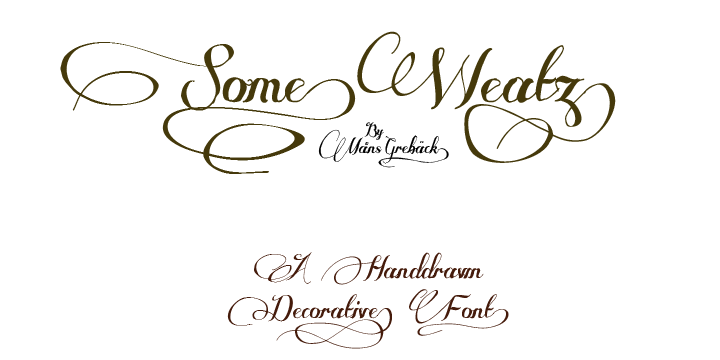 some_weatz font