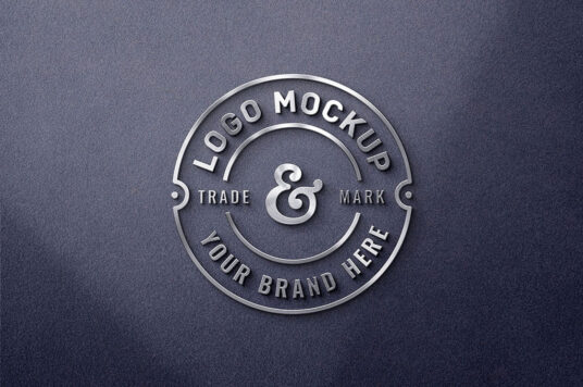 3D Metal Logo Mockup