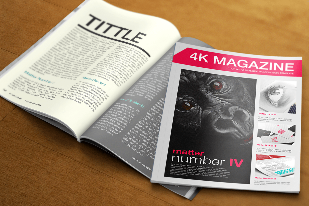 magazine psd