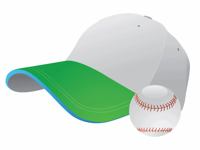 Baseball-and-Cap-Vector-Graphic