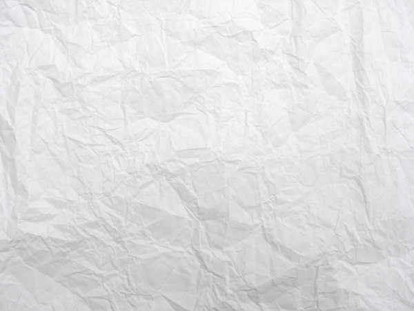 Crumpled White Paper Texture