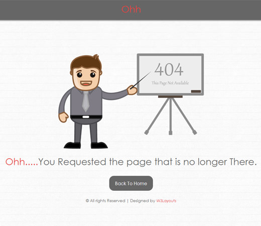 Download Free 404 Error Page Template Design