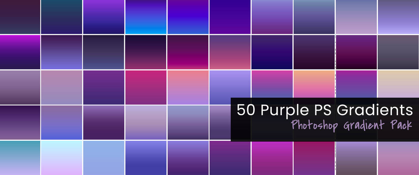 Downlode Free  50 Purple Photoshop Gradients