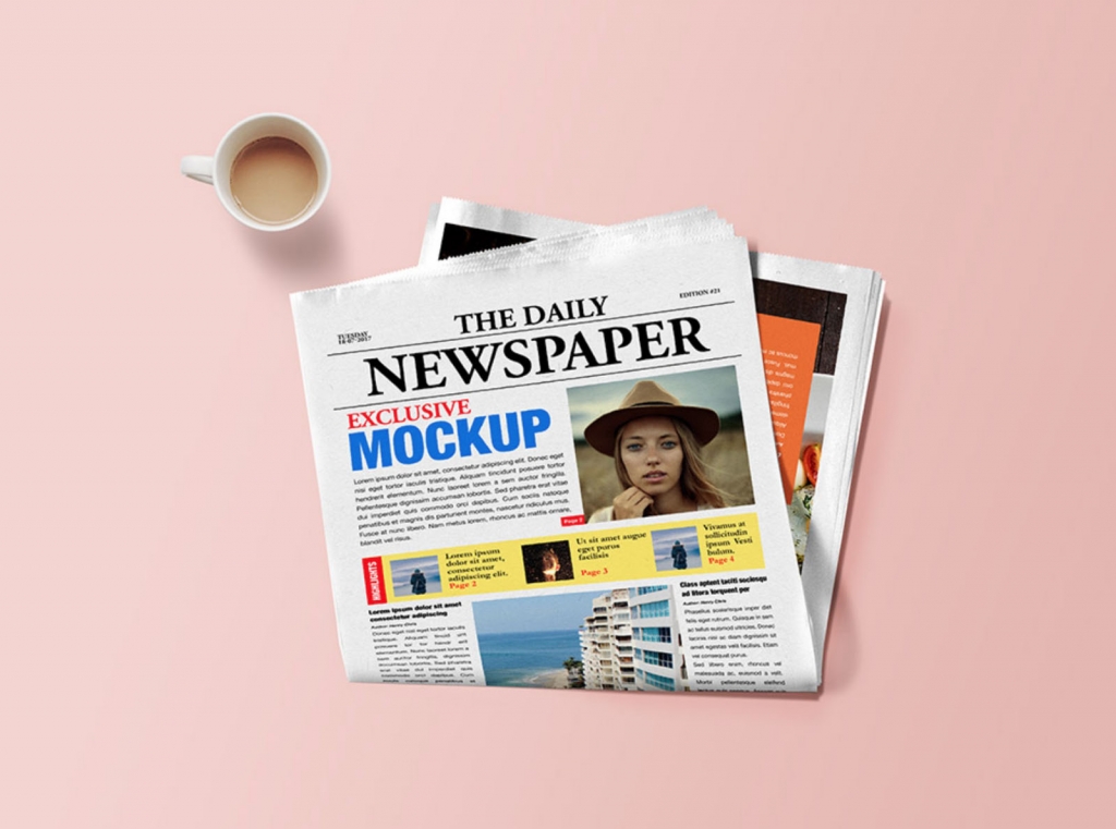 Free Newspaper Mockup (PSD)