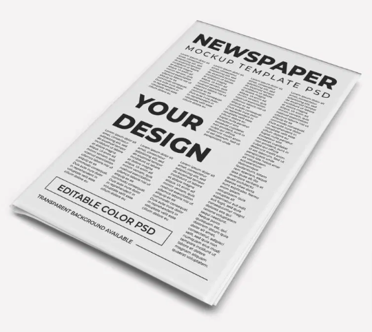 Free Newspaper Mockup Template Set PSD