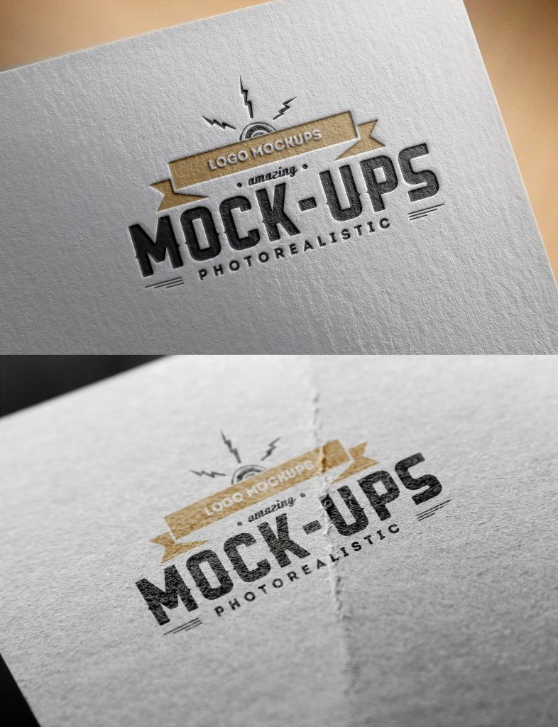 Download Free 15 Psd Letterpress Logo Mockups In Psd Indesign Ai