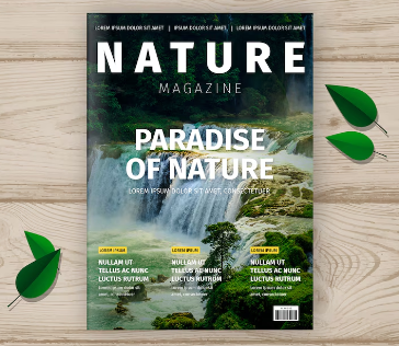 Nature Magazine Cover Template Images