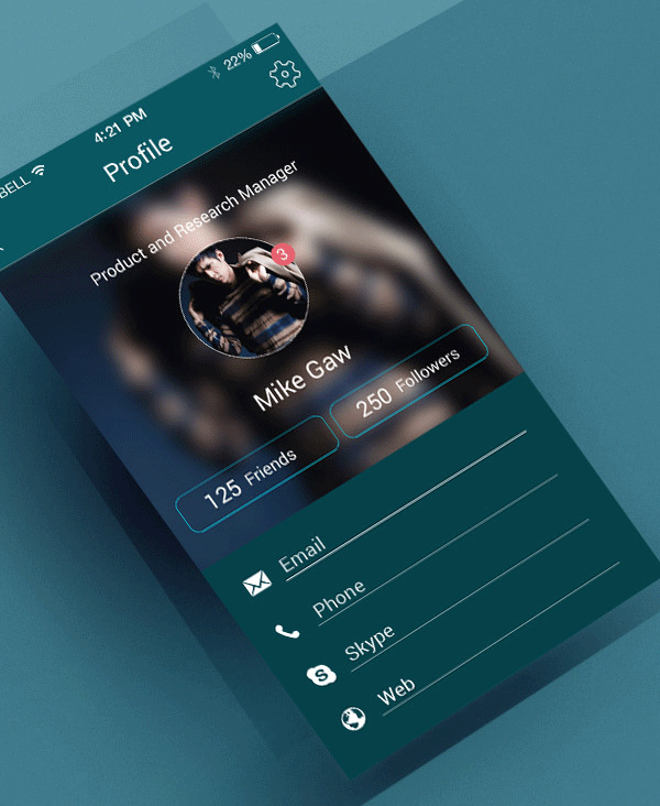 Download FREE 21+ App Profile Page Designs in PSD | Vector EPS