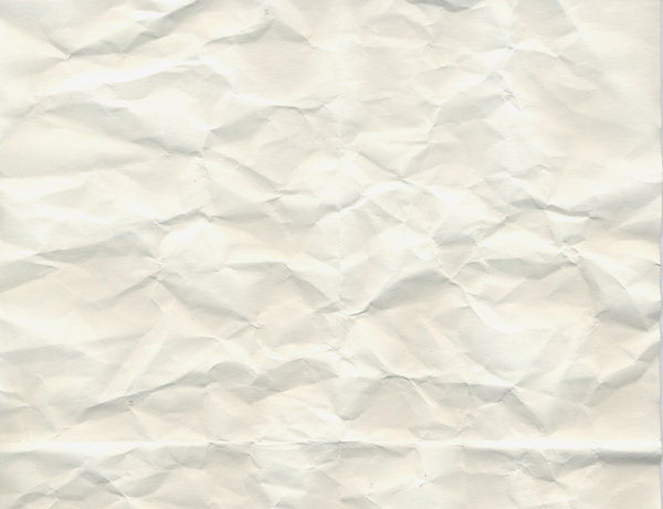 White Crumpled Paper Texture Stock