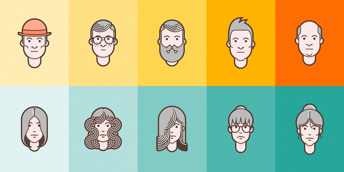 50 Free Professions Avatars in Flat Style - Designbeep