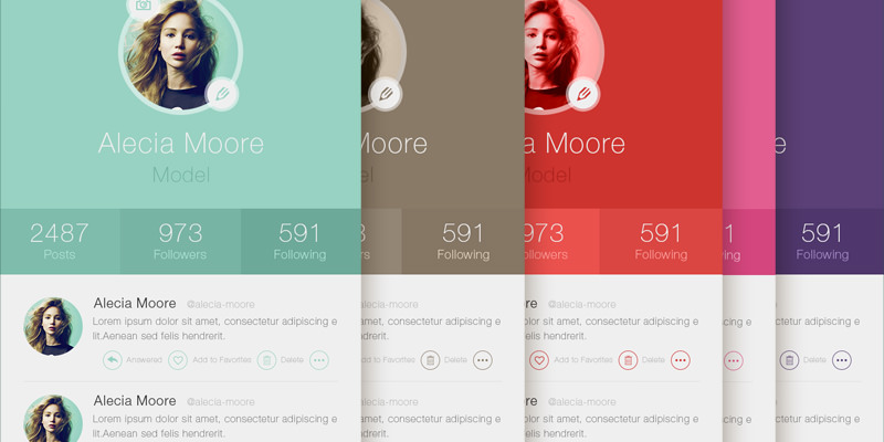 FREE 21+ App Profile Page Designs in PSD | Vector EPS