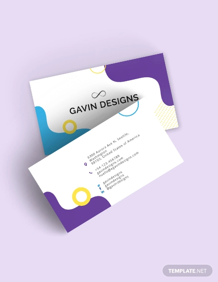 visiting card design sample