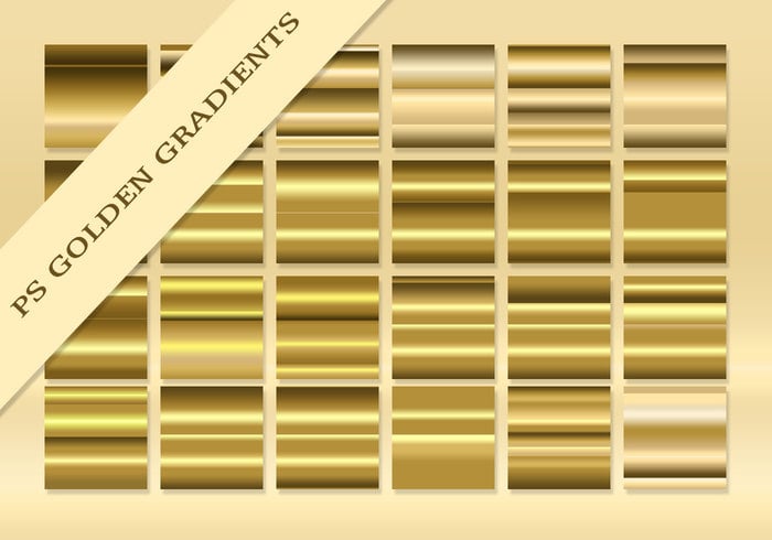 Download Free Golden gradients for Photoshop